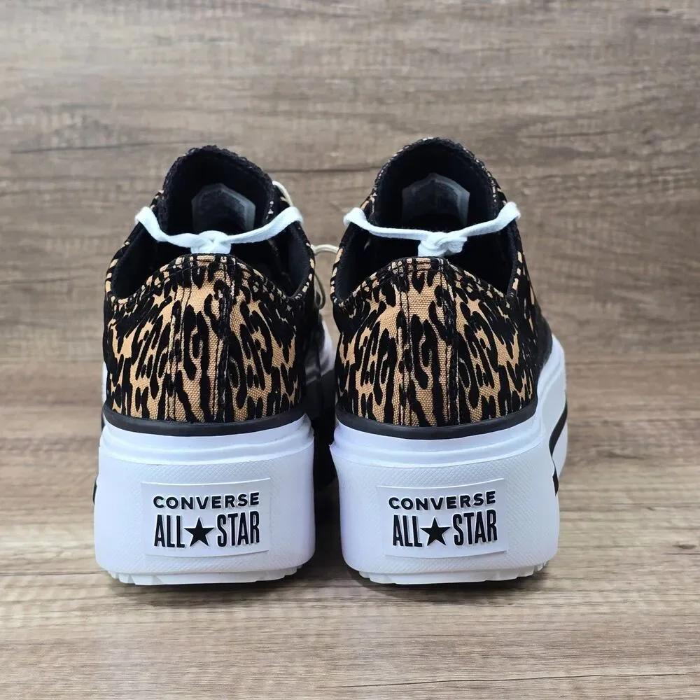 Converse CT All Star Lift Double Stack Platform Leopard Women's Sz 12 Shoes NEW
